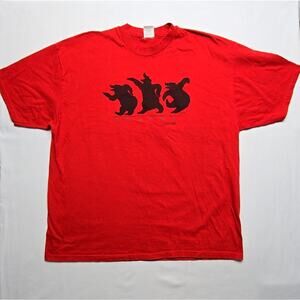 Vintage Alaska Bear Shirt Red 2XL Sutton Sportswear Animal Graphic T-Shirt 90s